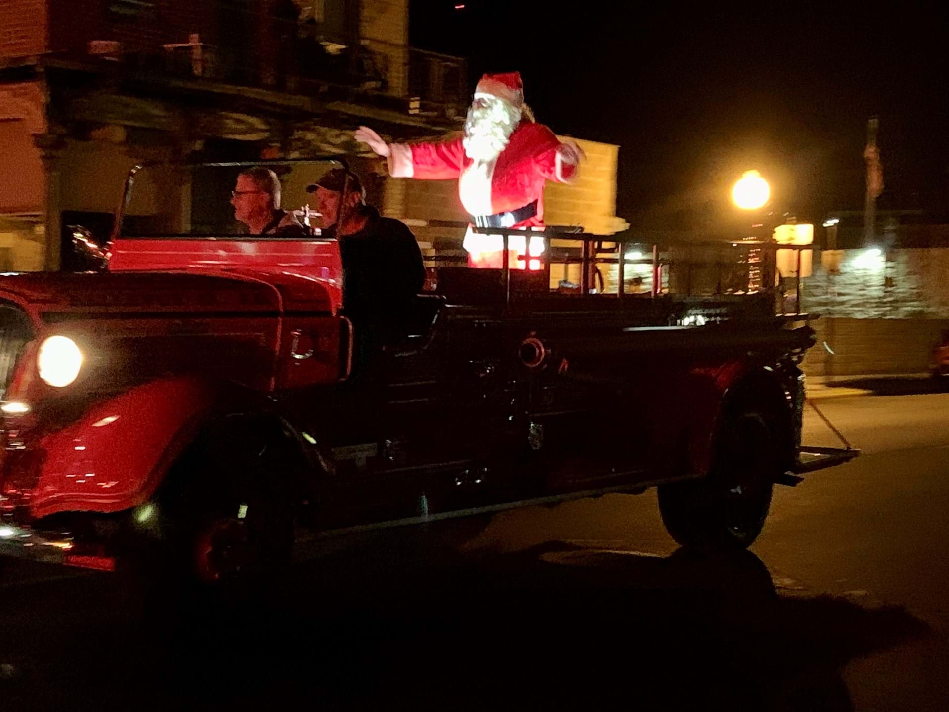 Lighted Parade, Mayor & Santa float